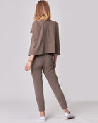 Fashionable sage cape blazer, providing comfort and style to nursing mothers, the best maternity clothes