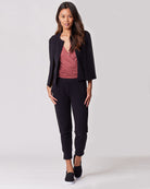 Comfortable black best maternity clothes, designed for nursing moms