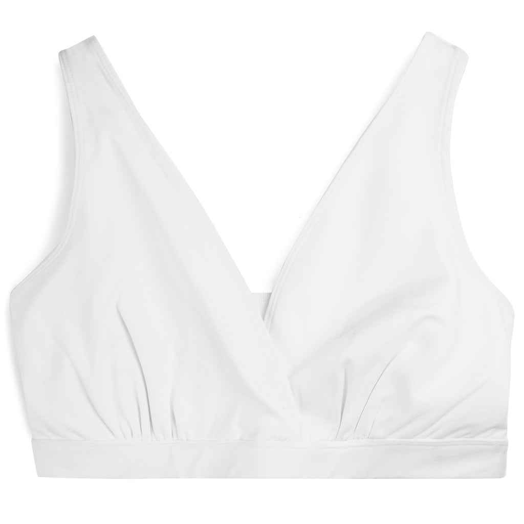 White Organic Cotton Nursing Bralette