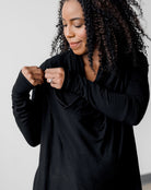 Elegant Black Nursing Cardigan - The Best Maternity Clothes for Moms